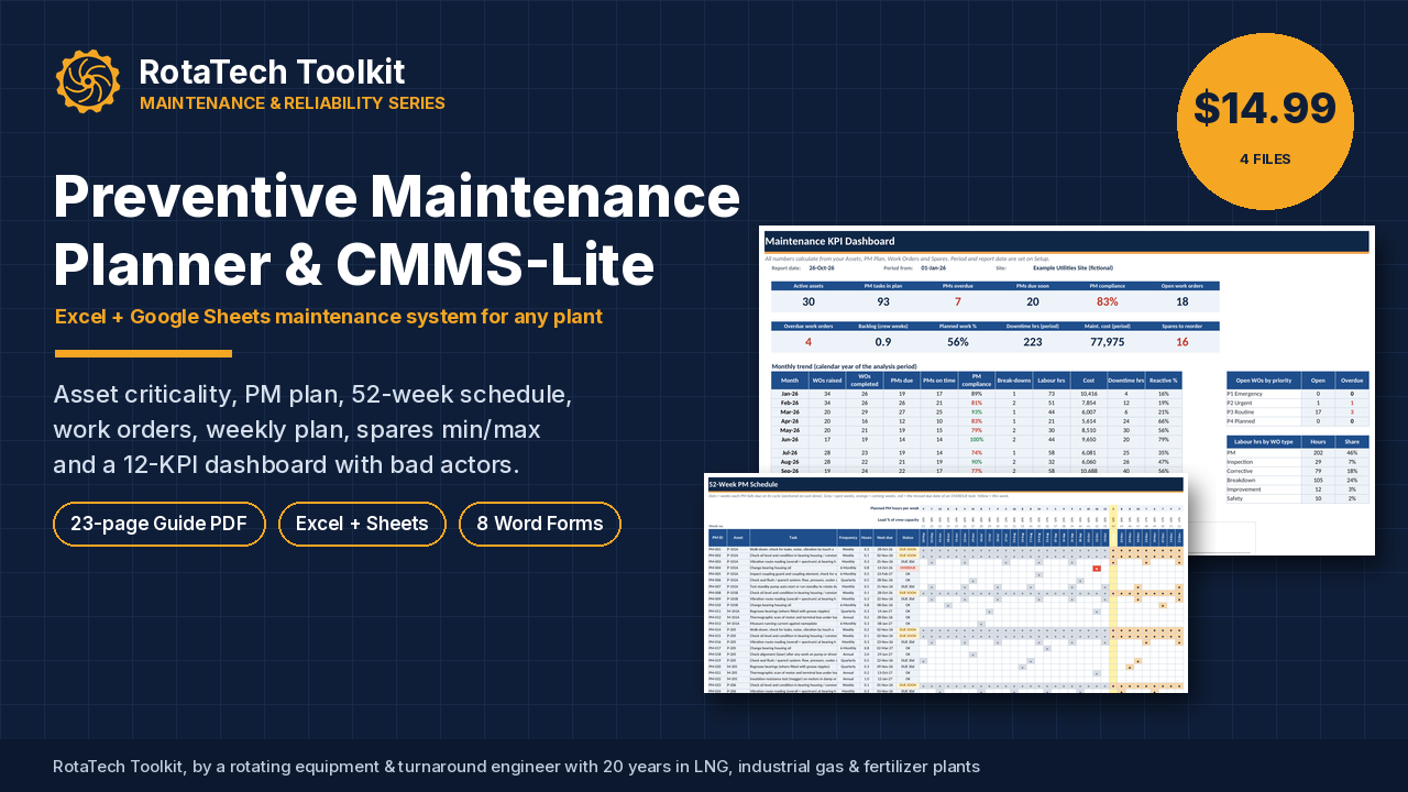 Preventive Maintenance Planner and CMMS-Lite cover